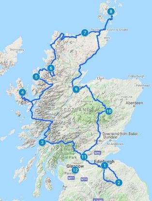 scotland road trip 14 days